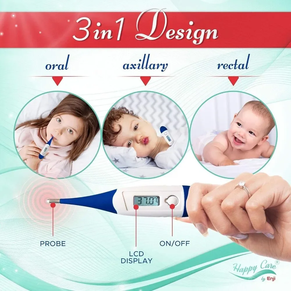 2X Thermometer Fast 10-30 Seconds Thermometer for Adults, Kids Oral Thermometer